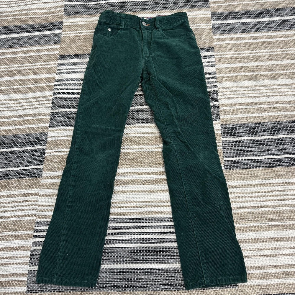 Boden‎ Pants Youth 11Y Corduroy Adjustable Waist Straight Leg Youth Green